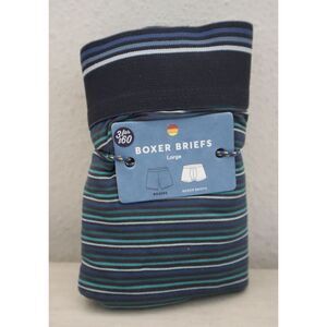 Marine Layer Men's Sz L Green Multi Stripe 1 Pair of Best Boxer Briefs Ever